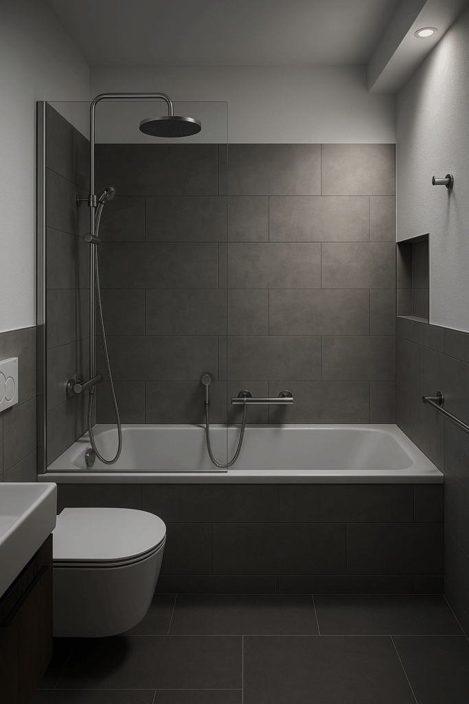 Bagno vasca doccia mdoerno elegante